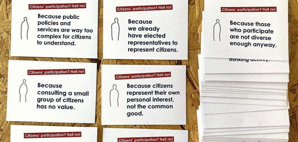 Practice notes on including citizens in the design process